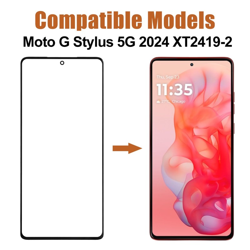 6.7" Front Glass Panel for Motorola Moto G Stylus 5G