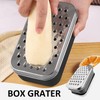 1 Set Cheese Grater with 1-Piece Brush, Box Grater with