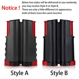 Hipiwe Retractable Table Tennis Net Replacement, Ping Pong Net and Post, 6 Feet(1.8M, Fits Tables Up to 2.0 inch （5.0 cm） (Black)