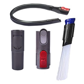 Flexible Extension Crevice Tool Compatible with Dyson V11 V10 V8 V7 Vacuum Cleaner with Quick Release Attachment Universal Tool Adapter Converter