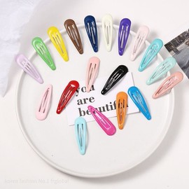 Color Matte Simple Petite Claw Clip Front Snap Pin Snap Hair Pin / 컬러 무광 심플 쁘띠 집게 클립 앞 똑딱삔 똑딱이 헤어 머리 핀