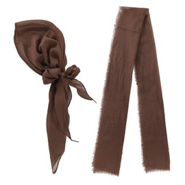 2Pcs Pirate Costume Accessories Men Women Pirate Head Scarf Medieval Renaissance Pirate Headband Sash Belt Pirate Captain Accessories with Pirate Bandana Sash Belt Captain Dress Up Set for Cosplay