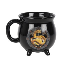 Pacific Giftware Litha Cauldron Mug, 3.93-inch Diameter, New Bone China, Kitchen Accessories