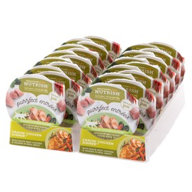 Rachael Ray Nutrish Purrfect Entrees Natural Wet Cat Food, Cravin' Chicken Dinner Recipe, 2.8 Ounce Tub (Pack of 24), Grain Free