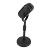 Antique Microphone Decor with Stand Black Realistic Lightweight Retro Microphone