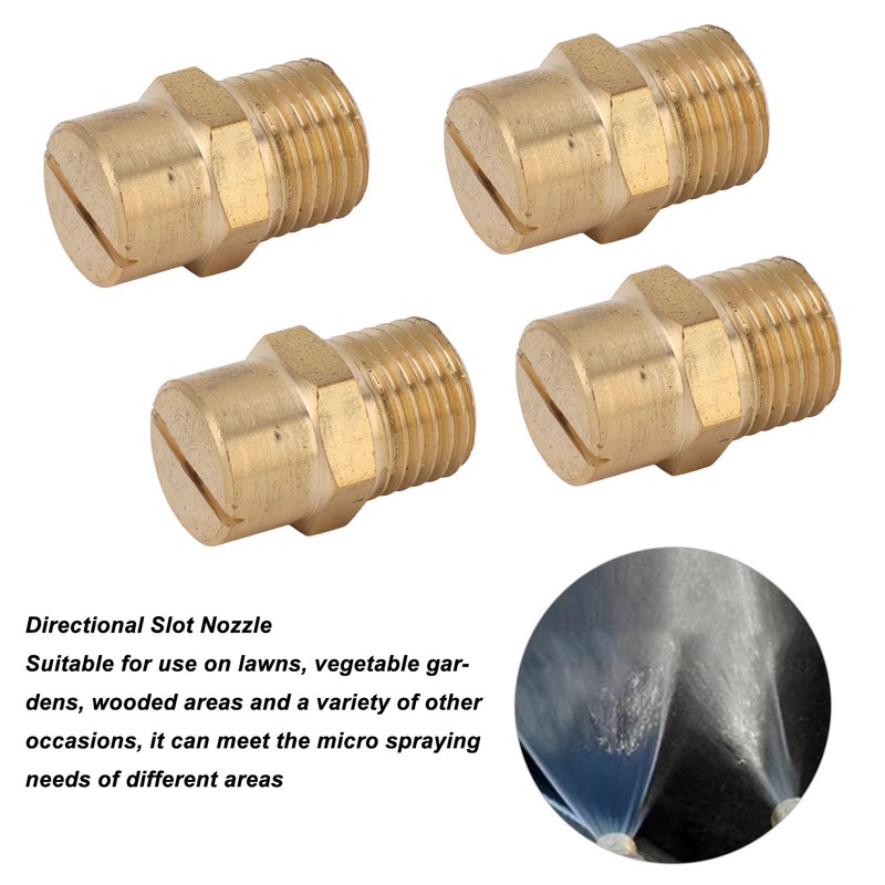 10PCS Directional Slot Nozzle Brass Cooling Misting Rustproof Heat Resistant