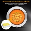 4 Plafones 14 Led Redondo Camion Estrobo 3 Funciones 12-24v