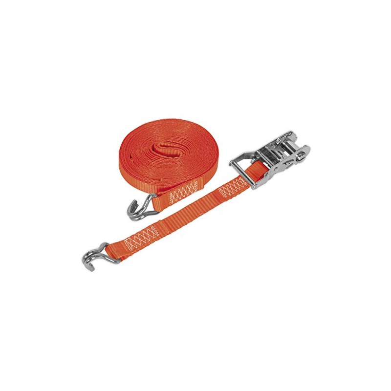 Sealey Td1510J Ratchet Tie Down 25Mm X 10Mtr Polyester Webbing