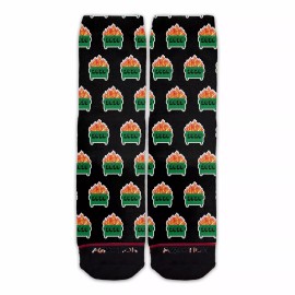 Black 2020 Dumpster Fire Black Pattern Socks Quarantine Trump Election Murder Hornets