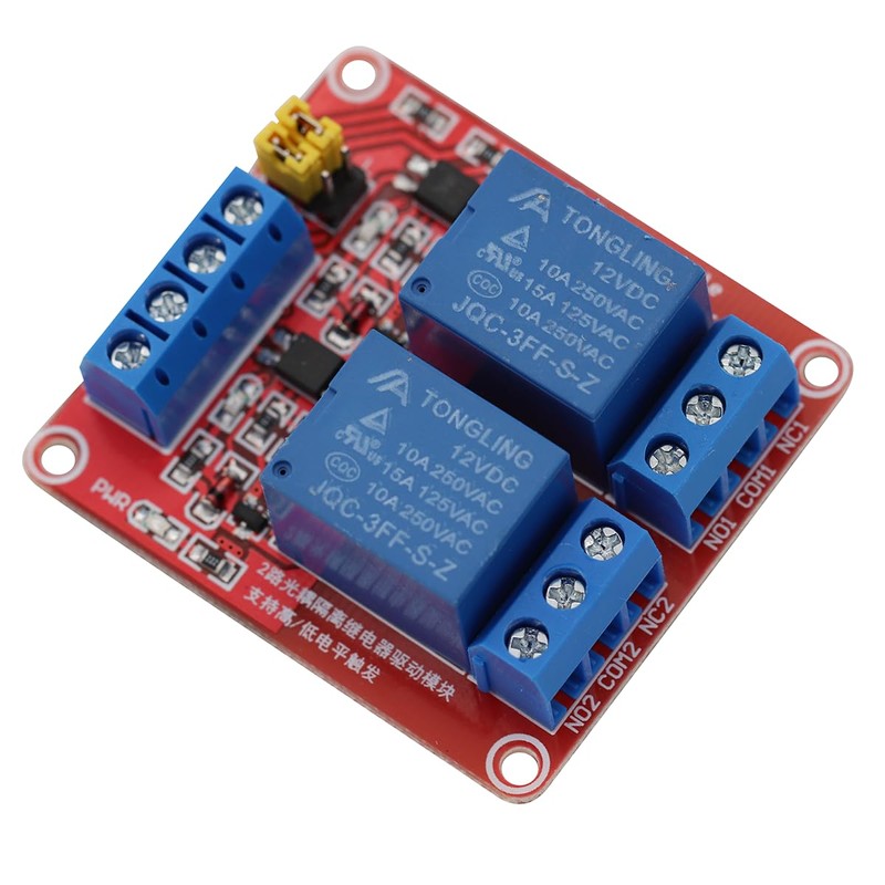 Heevhas DC 12V 2 Channels Relay Module with Isolated Optocoupler