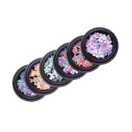 Baluue 6 Boxes Chic Butterflies Nail Stickers for DIY Manicure Decoration Unique Fingernail Art Decor for Women