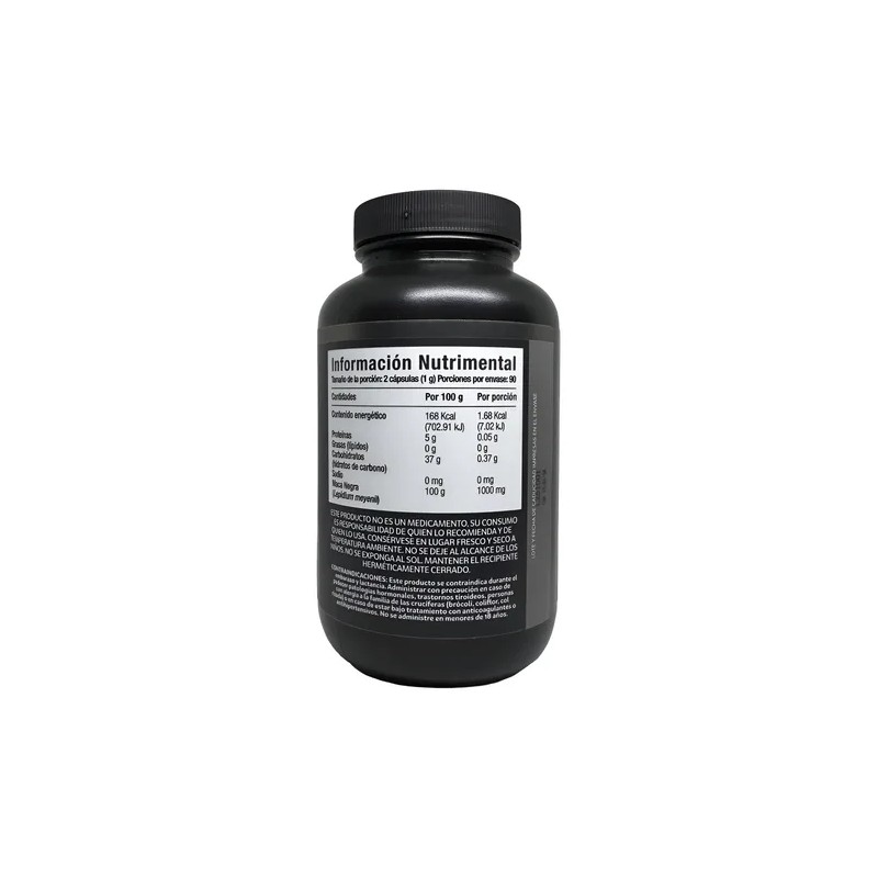 Maca Negra Peruana | 1000 Mg | + Testo |