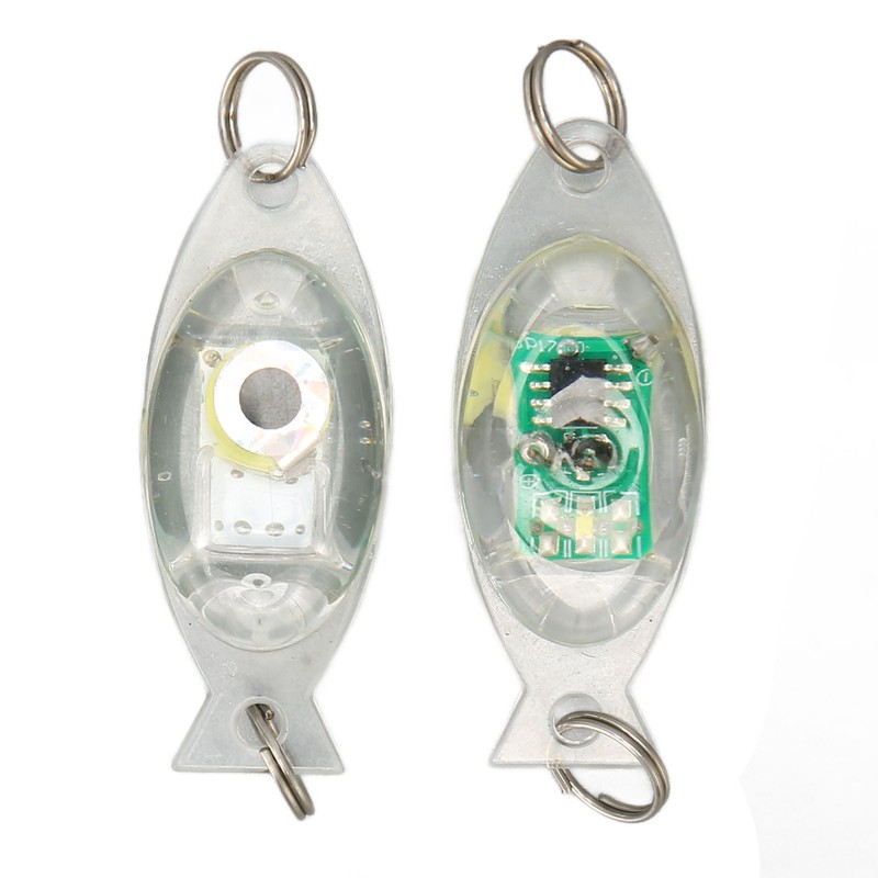 10Pcs LED Underwater Fishing Lure Light Eye Shape Deep Drop