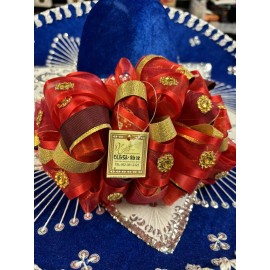 Mariachi Moño Hair Bow OLG52-RG18 Don Cortez Red gold