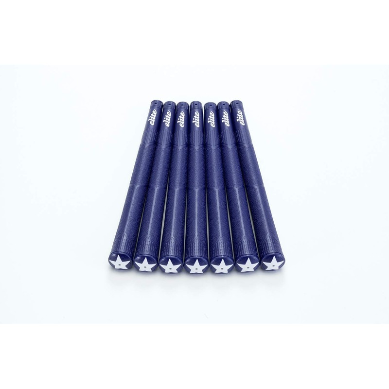 elitegrips A50 Star Golf Grips, Set of 7, Navy with