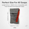 Bolsa de jabón Pas 6 para exfoliación, estropajo de jabón