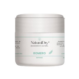 Naturaldry - Men Intense - Desodorante natural en crema con ALUMBRE unisex para deportistas - No obstruye los poros - Sin aluminio - Sin parabenos - Elimina el mal olor - con aceite esencial de Trea Tree y Romero - Tarro (1 unidad)