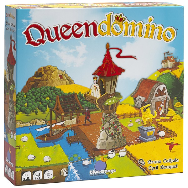Blue Orange Games Queendomino Board Game - Family or Adult Strategy Board Game for 2 to 4 Players. Recommended for Ages 8 & Up