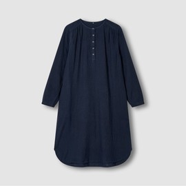 자주 JAJU [JAJU] Women's Double Cloth Shirred Pajama Dress - Choose 1 of 3 Types