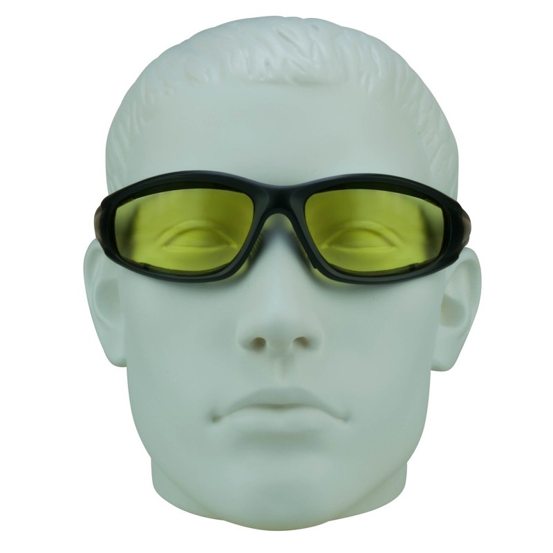 Bikershades Bifocal Safety Motorcycle Glasses Night Yellow Z87 +1.50