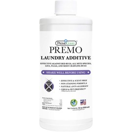 Bed Bug & Mite Laundry Detergent Additive By Premo Guard – 32 oz – Child & Pet Friendly – Stain & Odor Free – Best Natural Non-Toxin Treatment