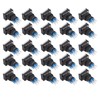 25 Pcs Industrial Push Button Switch Self Locking Push Button