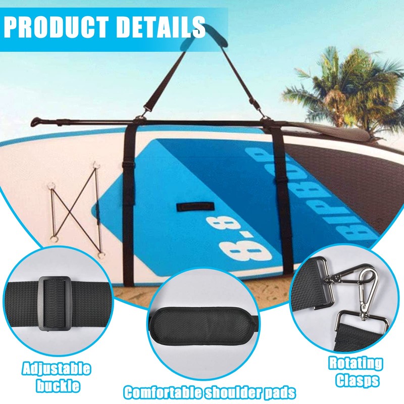 FGen Sup Carry Strap, Surfboard Carry Strap, Heavy Duty, Adjustable