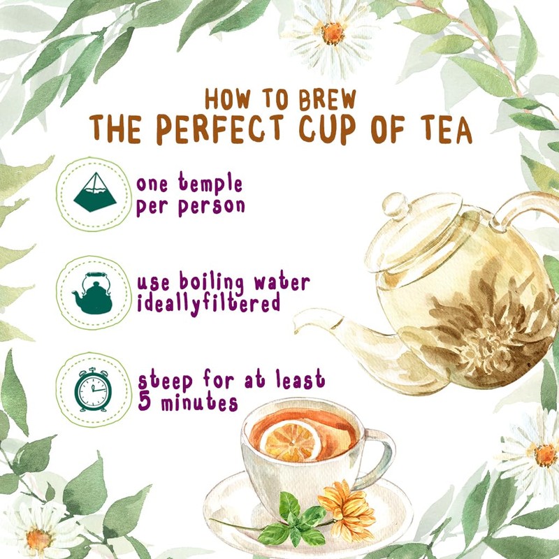 Organic Chamomile Tea Bags 50 Teabags Pack by The Natural