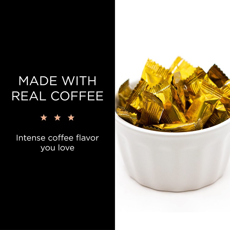 Liberty Bell Coffee Latte Flavored Caffeinated Individually Wrapped Hard Candy,