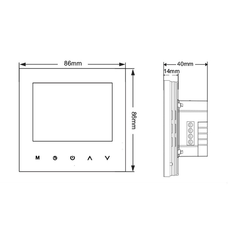 ANCLLO WiFi Smart Thermostat Save Energy Digital Room Thermostat Underfloor