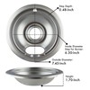 Range Kleen 10124XZ Chrome Style A Drip Pans Sets of