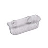 Croydex PA120632 Press 'N' Lock Suction Fit Long Basket, Silver