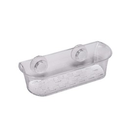 Croydex PA120632 Press 'N' Lock Suction Fit Long Basket, Silver