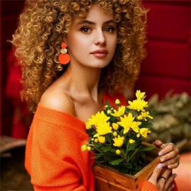 Retro 80s Neon Earrings Round Disc Dangle Drop Earrings for Women Lightweight Bohemia Statement Geometric Round Earring Fashion Accessories 80s Jewelry Costume Party (Gold Orange)