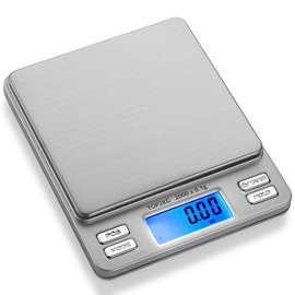 Smart Weigh Digital Pro Pocket Scale 2000g x 0.1 Grams Precise Weighing Professional Weight Food Ounces & Grams Mini Kitchen Jewelry Portable Herb Pocket Scale, Hold and Counting Function Back-Lit LCD