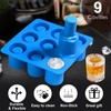 Sidosir Shot Glass Candy Mold Silicone, 9-Cavity Round Silicone Molds