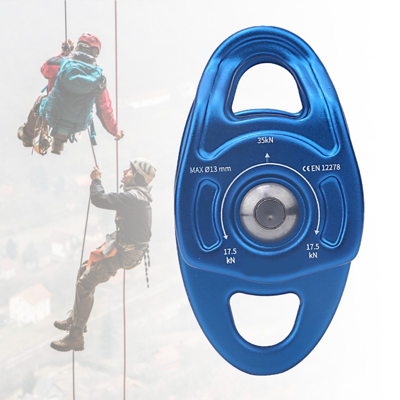 Outdoor Coaxial Movable Side Swing Double Pulley for Climbing Crossing