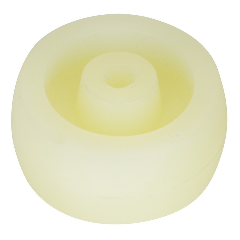 10pcs White Nylon Wheel 2.5 Inches Nylon Round Pulley Caster