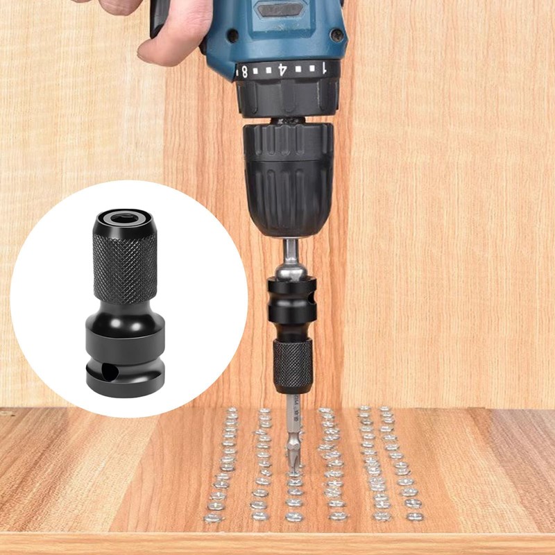 4 x Impact Wrench Bit Adapter, 1/2 to 1/4 Inch