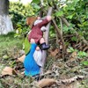 Mellsunny Funny Climbing Ladder Gnomes Figurine Garden Gnome Statue Resin