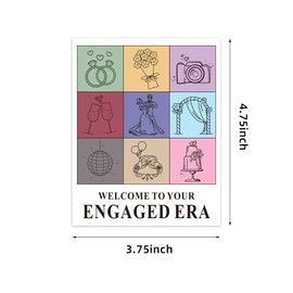 2pcs Welcome to Your Engaged Era Wine Labels, Engagement Wine Labels for Engagement Party, Engagement Gift Ideas for Her
