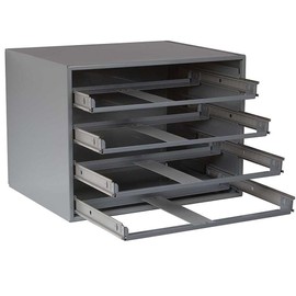 Durham Slide Cabinet - 20X15-3/4 X14-1/2-4-Drawer Cabinet - Gray