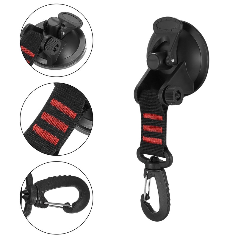Suction Cup Hooks, Pack of 4 Camping Suction Cups with
