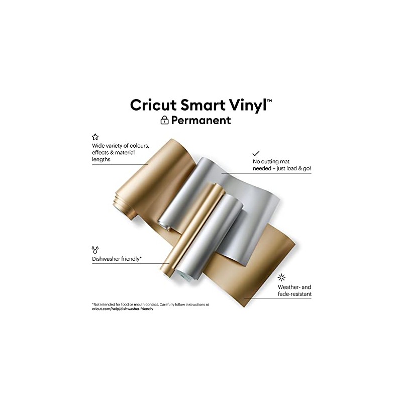 Cricut Smart Vinyl Matte Metallic – Permanent (0.9 m)