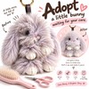 Fluffy Bunny Keychain for Bags & Keys – Messy or