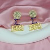 1922 SGR Drop Earrings for Women Sigmaa Gamma Rho Gift