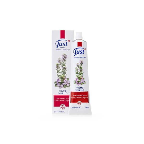 Swiss Just Thyme Cream - 3.3oz, All Skin Types, Sulfate-Free, Whole Body Moisturizer, Anti-Inflammatory
