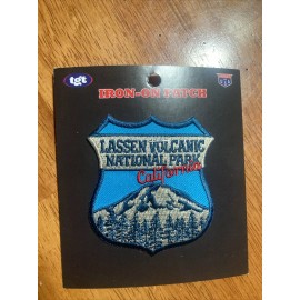 TGT Lassen Volcanic US National Park Iron On Patch - TGT Product Of USA