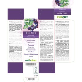 Blackcurrant (Ribes Nigrum) Leaves and Fruits Alcohol-Free Original Tincture Natural Alma Liquid Extract Drops 120 ml Dietary Supplement Vegan