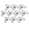 10PCS Keychain Hook 360° Rotation Fine Workmanship Alloy Materials Light